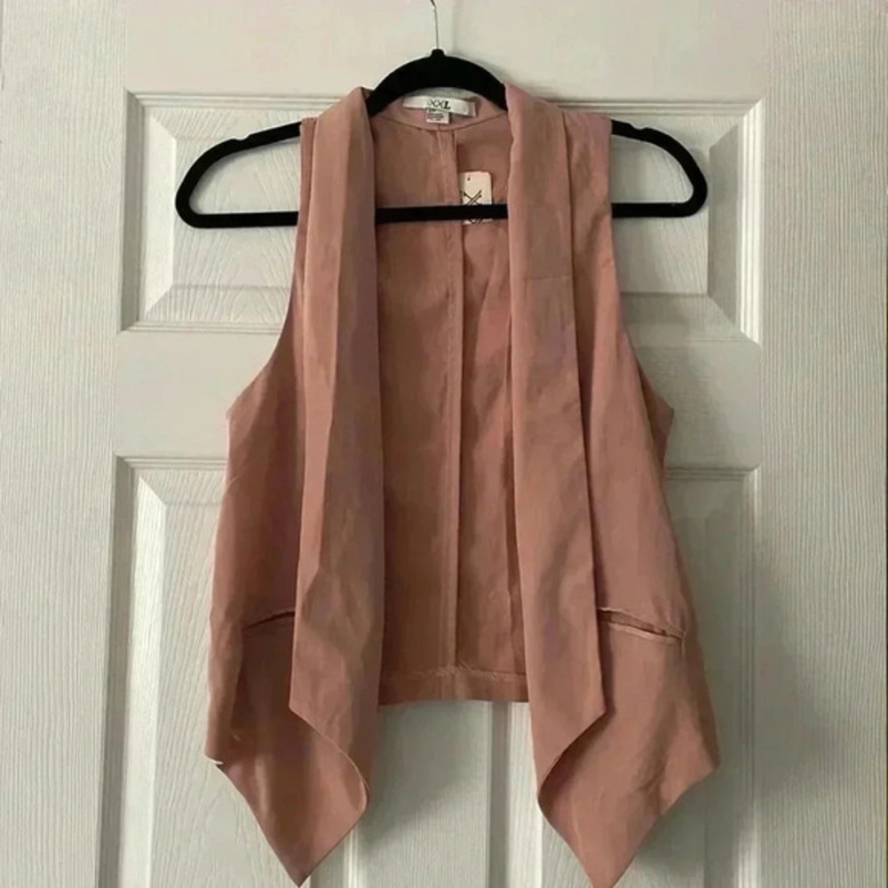 Light Pink Blazer Vest